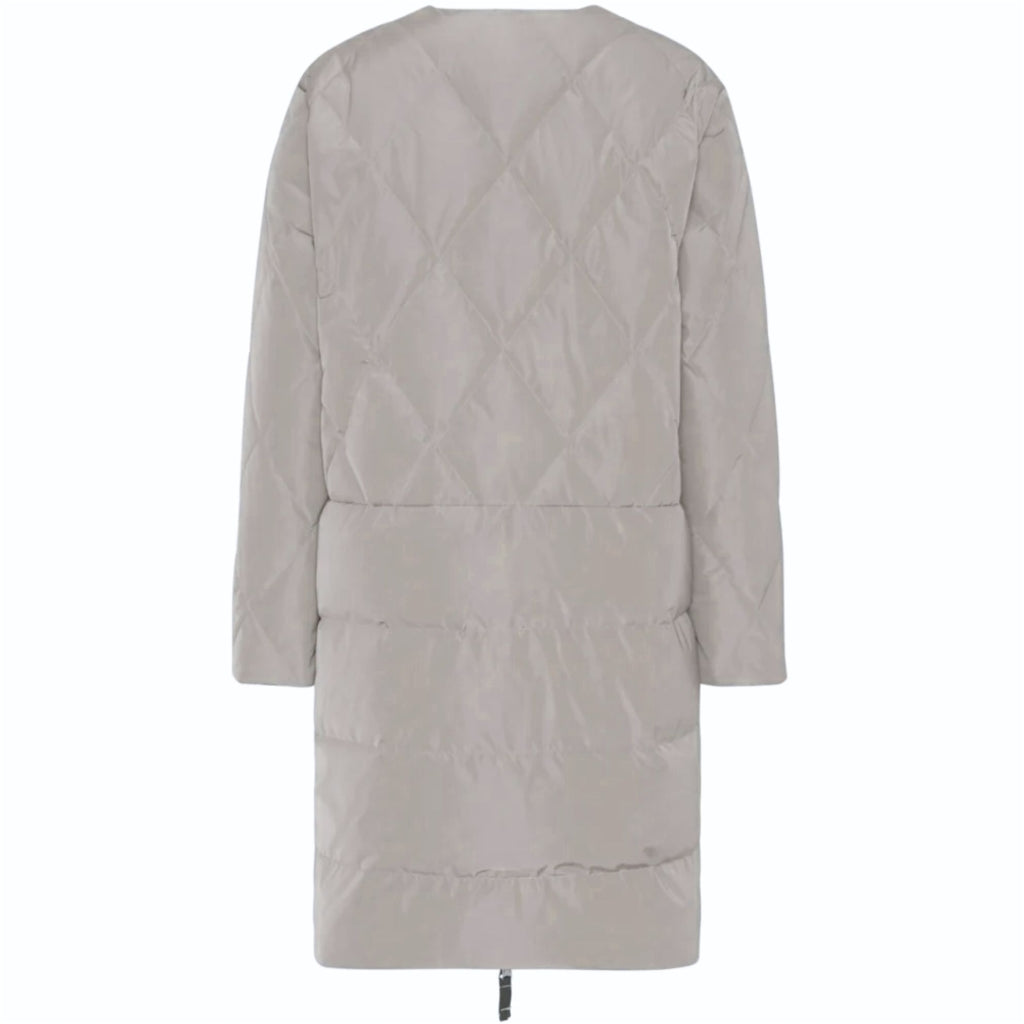 VER de TERRE Quiltet vendbar dame dunfrakke Frakke 983 Oyster/grey