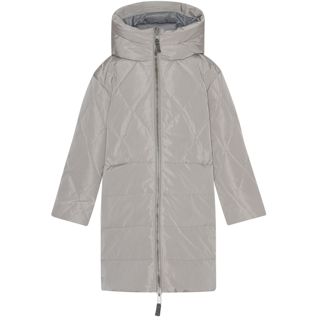 VER de TERRE Quiltet vendbar pige dunfrakke Frakke 983 Oyster/grey