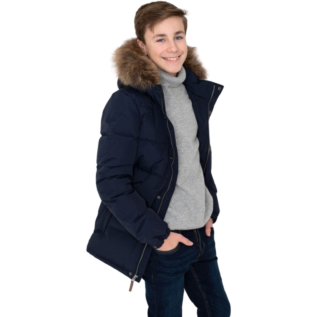 VER de TERRE Vinter dunjakke med pels Dunjakke med pels 099 Black