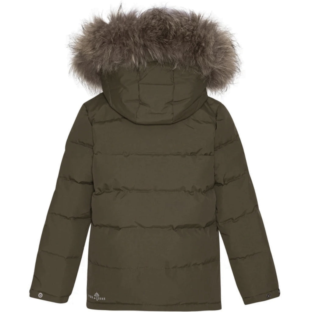 VER de TERRE Vinter dunjakke med pels Dunjakke med pels 875 Crocodile