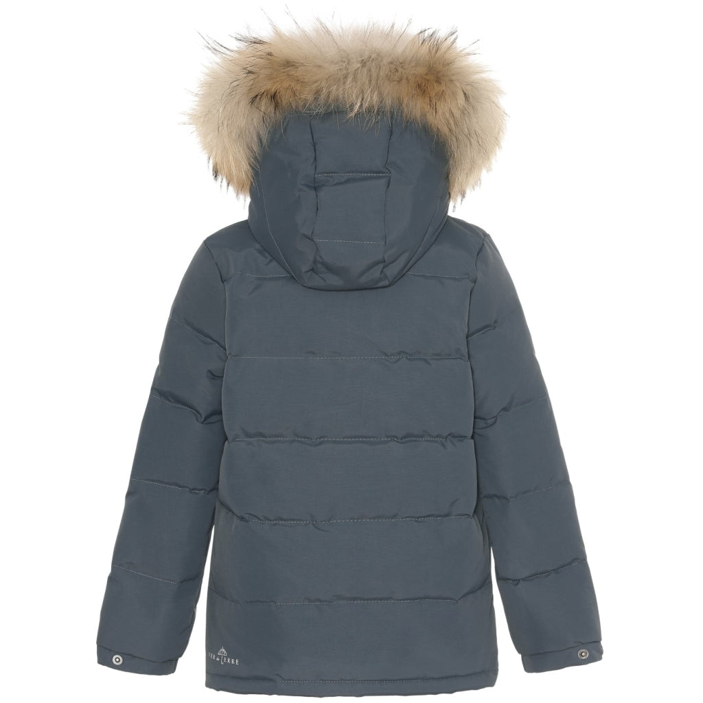 VER de TERRE Vinter dunjakke med pels Jakke 668 Slate