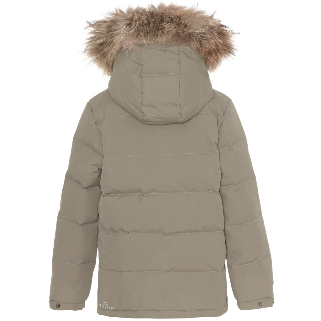 VER de TERRE Vinter dunjakke med pels Jakke 912 Caramel
