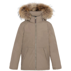 VER de TERRE Arktisk åben anorak med pels Jakke med pels 911 Caramel/grey