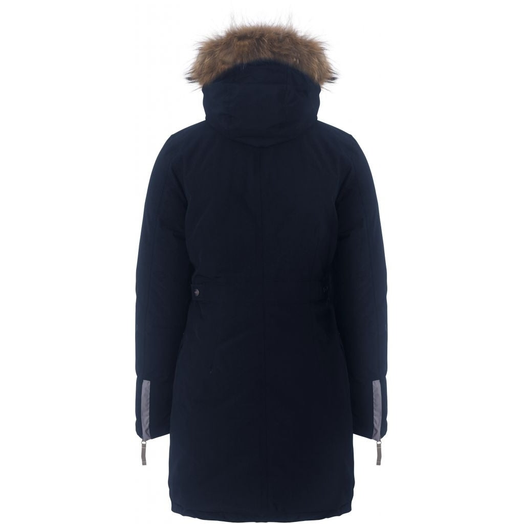 VER de TERRE Arktisk dame vinterfrakke med pels Frakke 600 Navy
