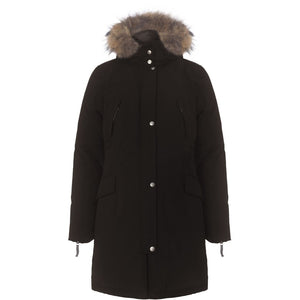 VER de TERRE Arktisk dame vinterfrakke med pels Frakke med pels 895 Coffee