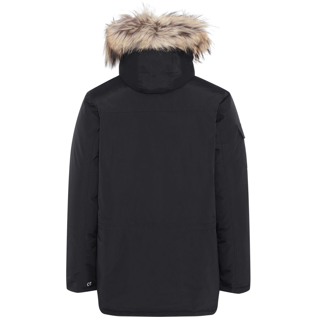 VER de TERRE Arktisk herre vinterjakke med pels Jakke 099 Black