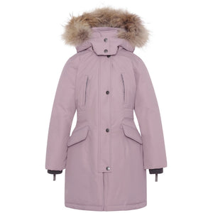 VER de TERRE Arktisk pige vinterfrakke med pels Frakke 561 Heather