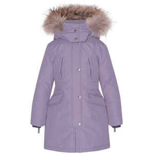 VER de TERRE Arktisk pige vinterfrakke med pels Frakke 575 Dewberry