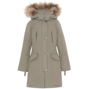 VER de TERRE Arktisk pige vinterfrakke med pels Frakke 912 Caramel