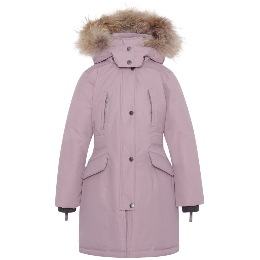 VER de TERRE Arktisk pige vinterfrakke med pels Frakke med pels 561 Heather
