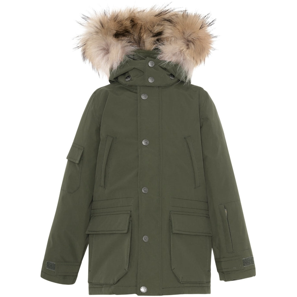 VER de TERRE Arktisk vinterjakke med pels Jakke 867 Dark moss