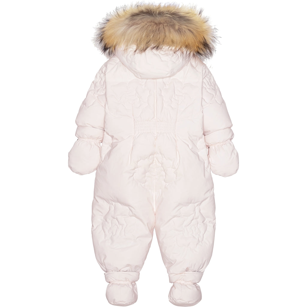 VER de TERRE Baby dunflyverdragt med pels Dunflyverdragt med pels 405 Rose powder