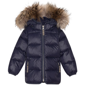 VER de TERRE Baby dunjakke med pels Dunjakke med pels 600 Navy