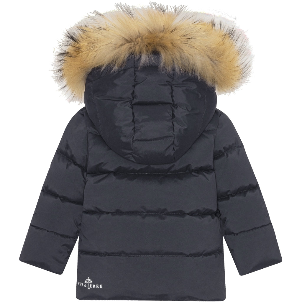 VER de TERRE Baby dunjakke med pels Dunjakke med pels 600 Navy