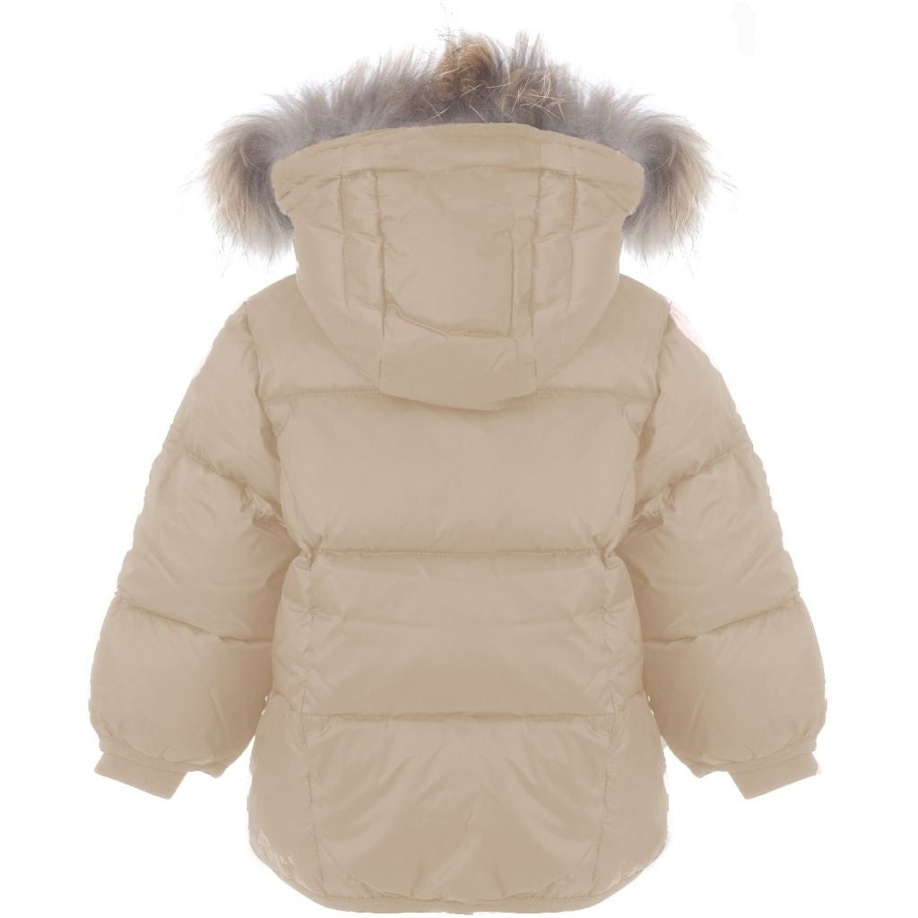 VER de TERRE Baby dunjakke med pels Jakke 415 Mahogany rose