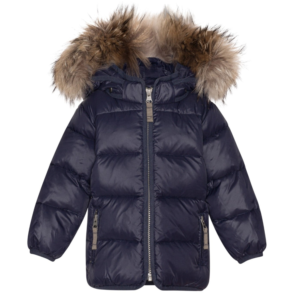 VER de TERRE Baby dunjakke med pels Jakke 600 Navy