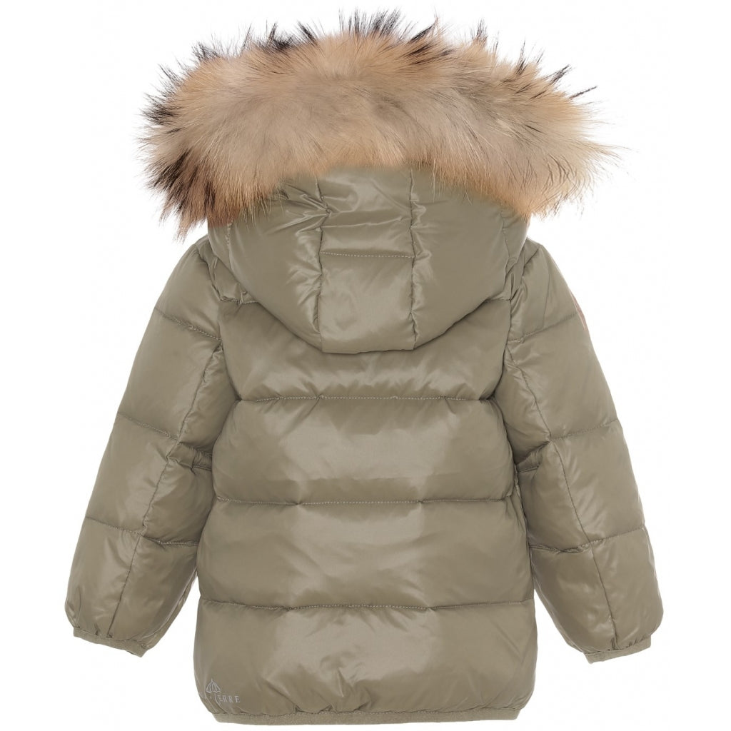 VER de TERRE Baby dunjakke med pels Jakke 911 Caramel/grey