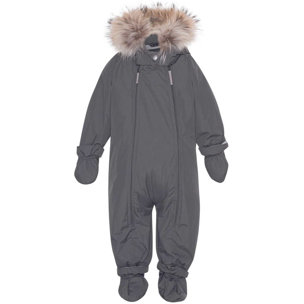 VER de TERRE Baby flyverdragt med pels Flyverdragt 085 Anthracite