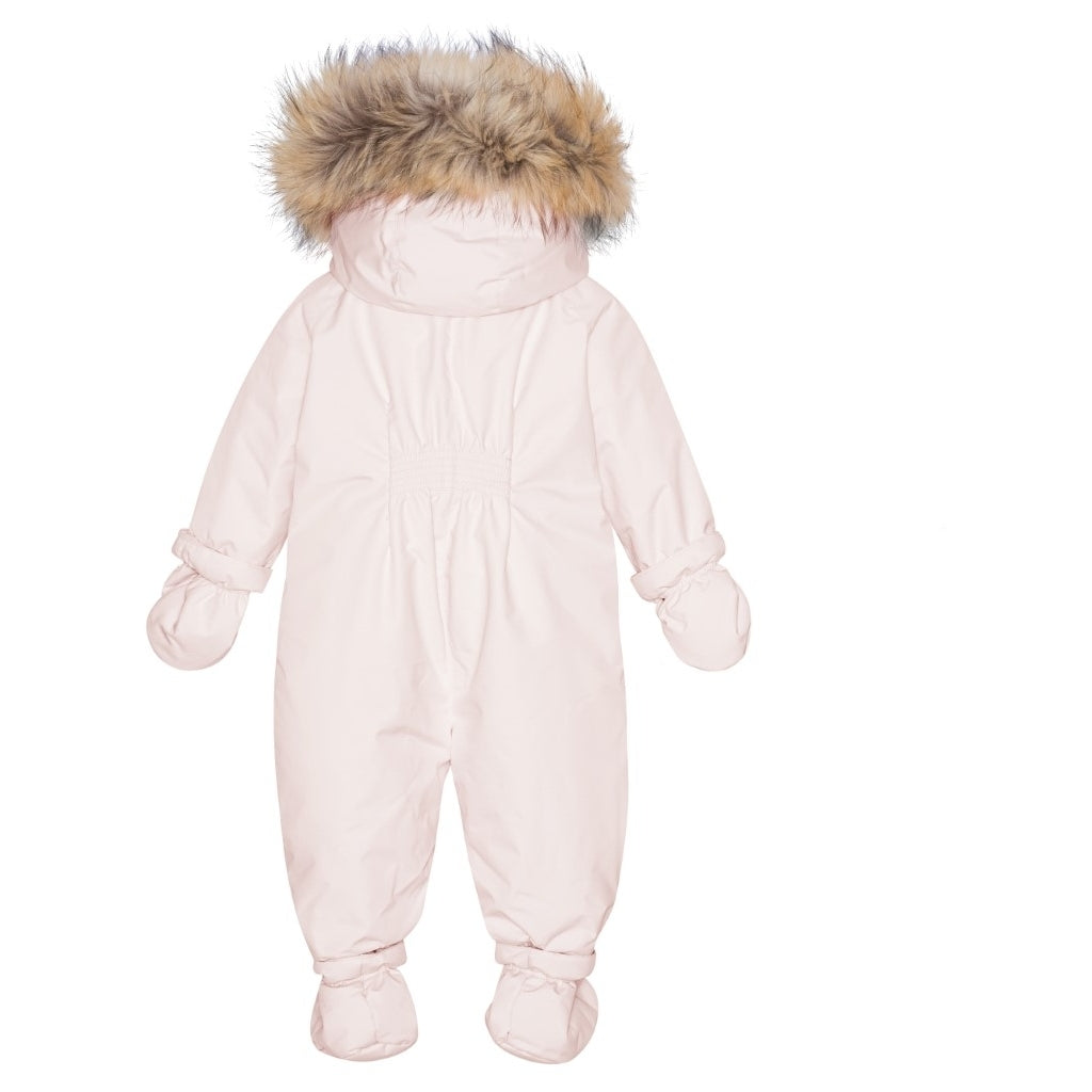 VER de TERRE Baby flyverdragt med pels Flyverdragt 405 Rose powder