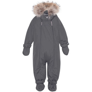 VER de TERRE Baby flyverdragt med pels Flyverdragt med pels 085 Anthracite