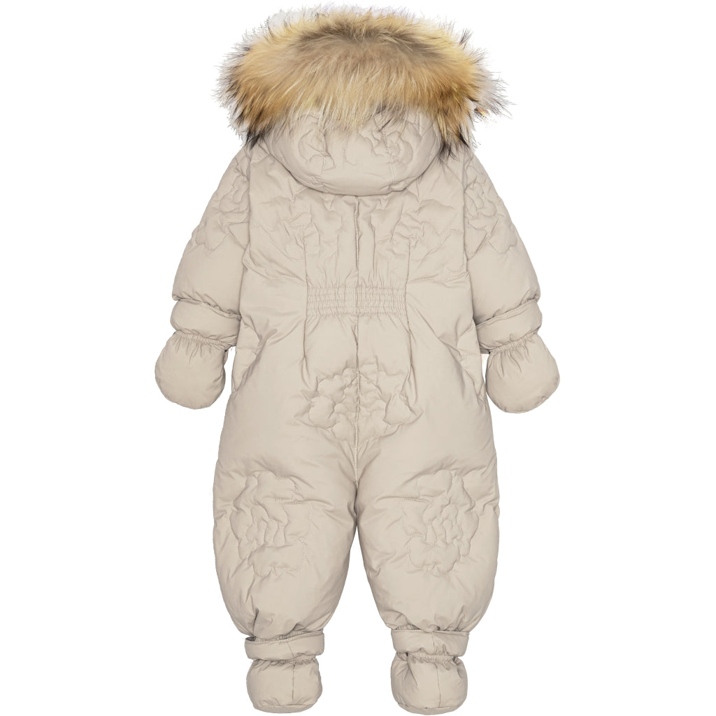 VER de TERRE Baby rose dunflyverdragt med pels Dunflyverdragt med pels 981 Oat