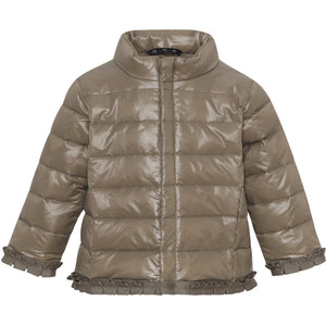 VER de TERRE Babypige overgangsjakke med dun Dunjakke 912 Caramel