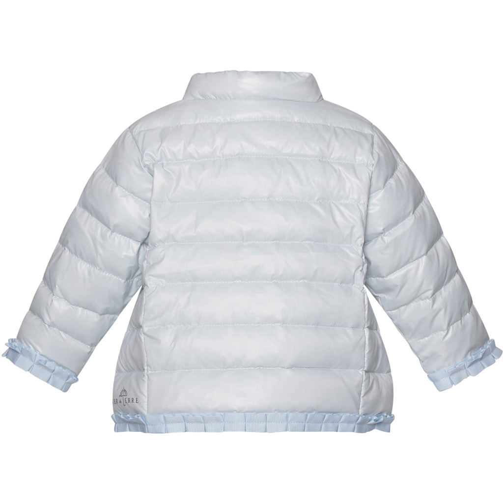 VER de TERRE Babypige overgangsjakke med dun Jakke 698 Baby blue