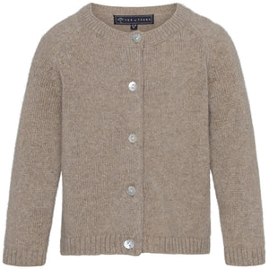VER de TERRE Cashmere baby cardigan Cardigan 918 Bear mélange