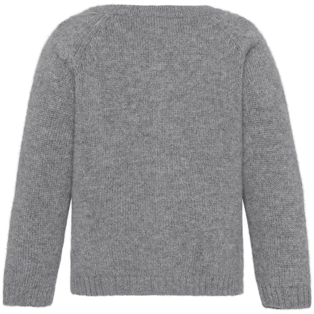 VER de TERRE Cashmere baby cardigan Cashmere 060 Grey mélange