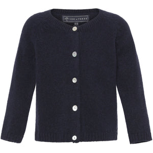 VER de TERRE Cashmere baby cardigan Cashmere 600 Navy