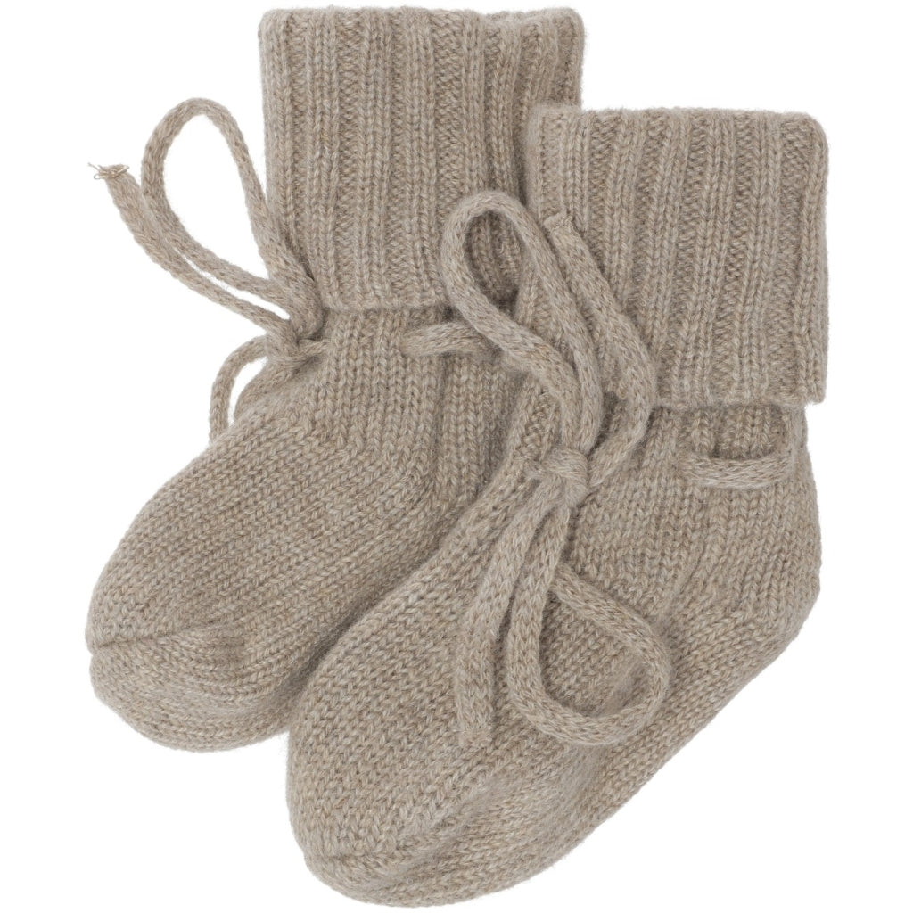 VER de TERRE Cashmere baby sokker Strømper 918 Bear mélange