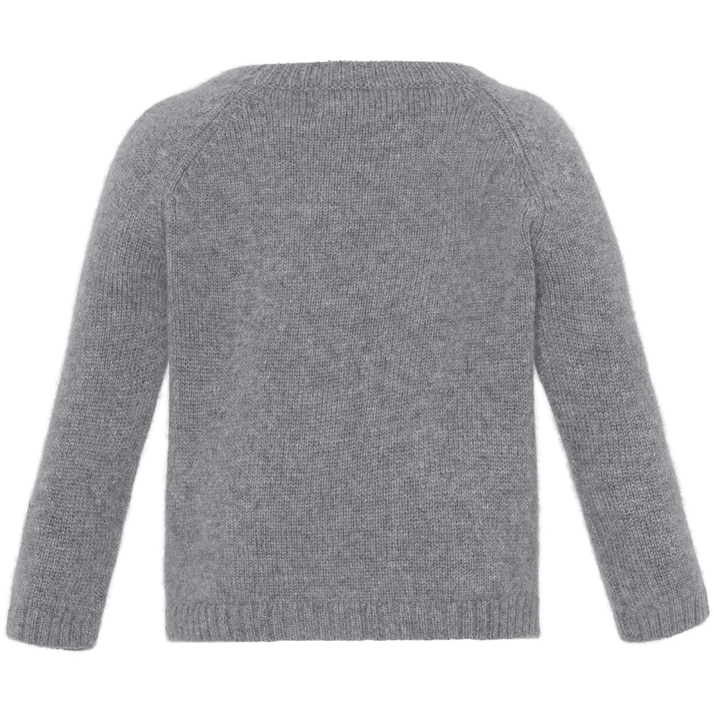 VER de TERRE Cashmere baby sweater Cashmere 060 Grey mélange
