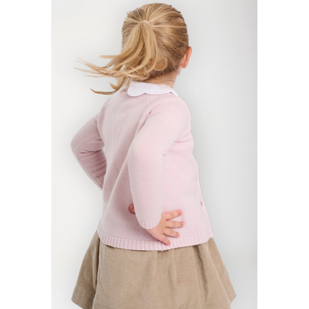 VER de TERRE Cashmere cardigan Cardigan 405 Rose powder