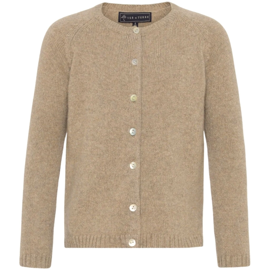 VER de TERRE Cashmere cardigan Cardigan 936 Desert mélange
