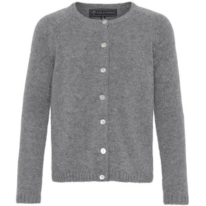 VER de TERRE Cashmere cardigan Cashmere 060 Grey mélange