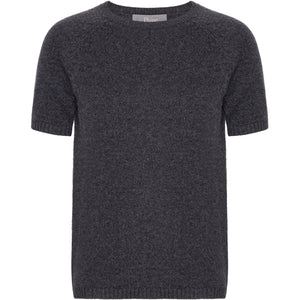 VER de TERRE Cashmere dame bluse Bluse 088 Charcoal mélange