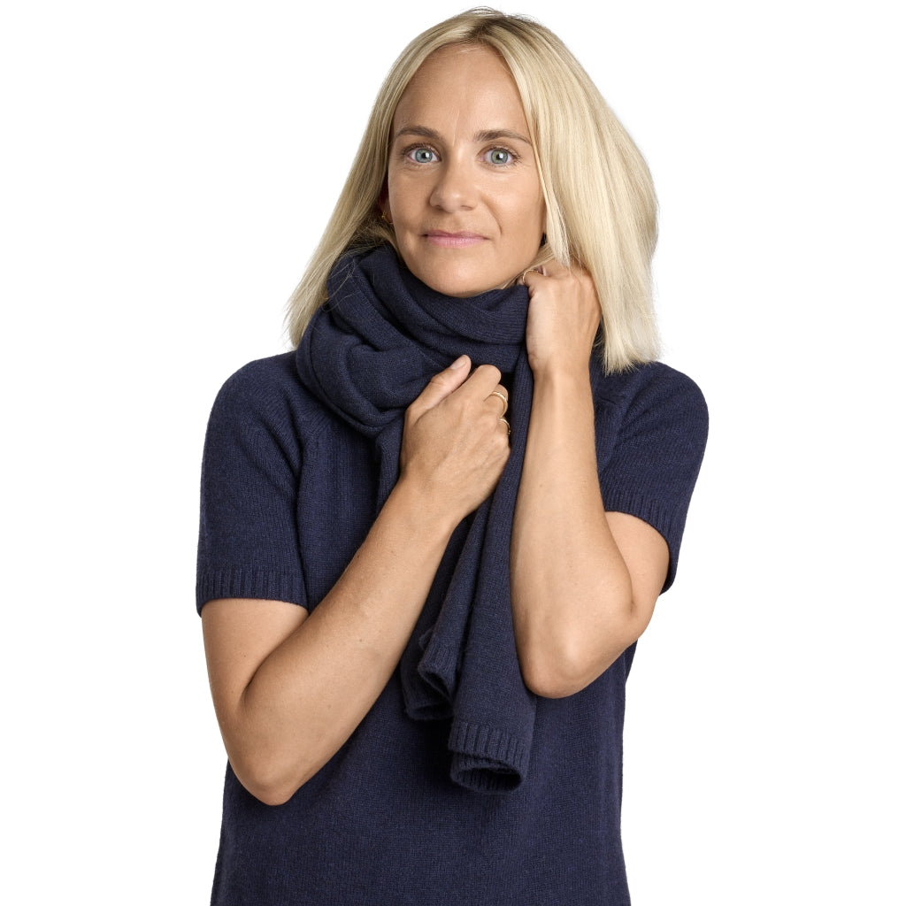 VER de TERRE Cashmere dame bluse Bluse 600 Navy