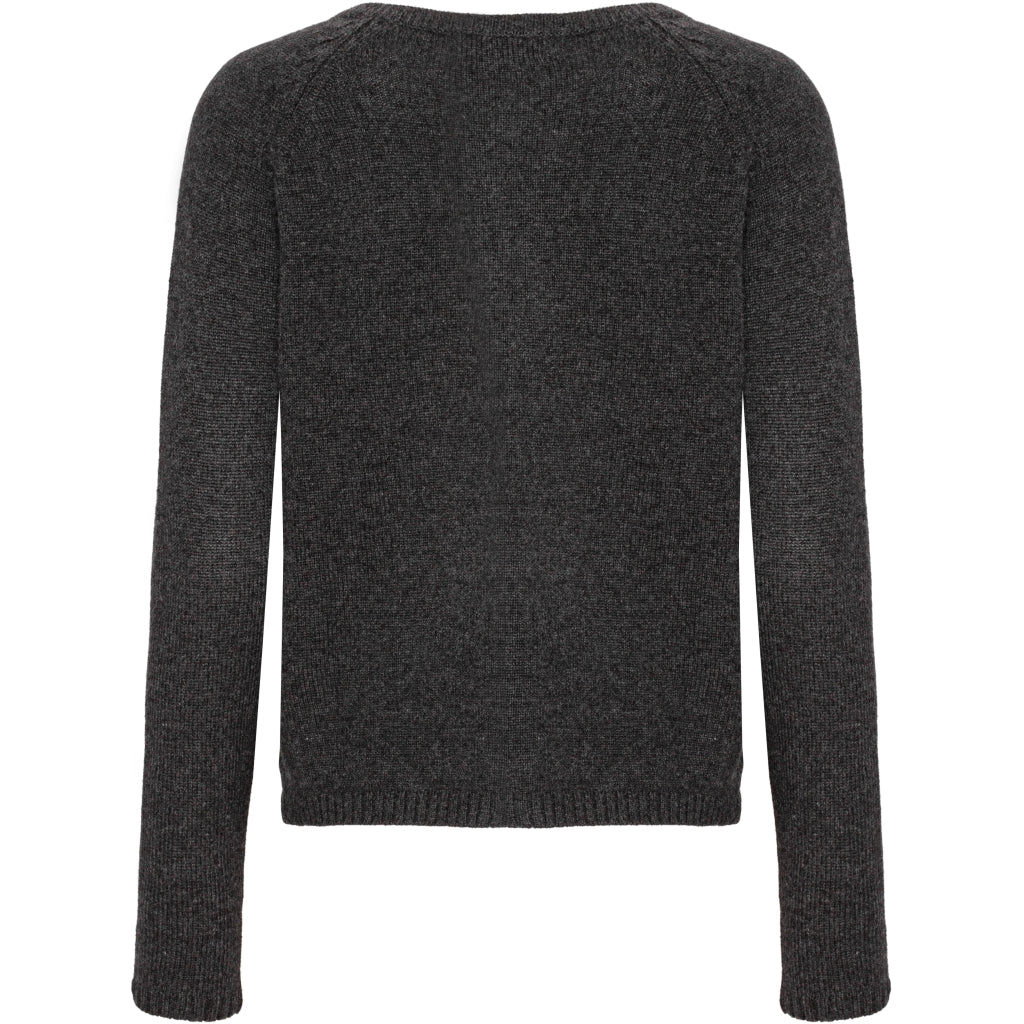 VER de TERRE Cashmere dame cardigan Cardigan 088 Charcoal mélange