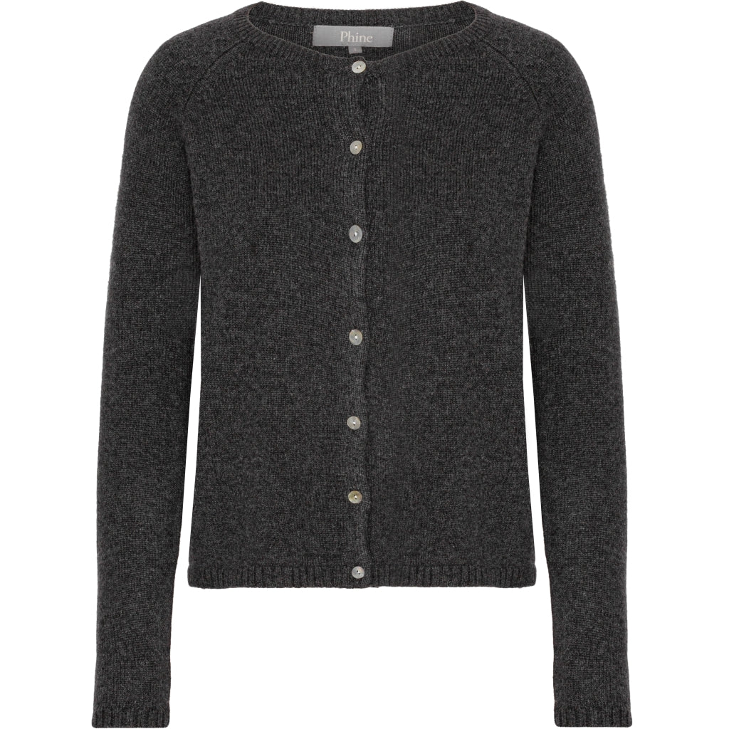 VER de TERRE Cashmere dame cardigan Cardigan 088 Charcoal mélange