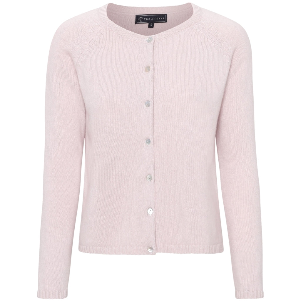 VER de TERRE Cashmere dame cardigan Cardigan 405 Rose powder