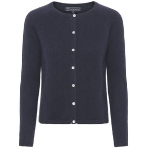 VER de TERRE Cashmere dame cardigan Cashmere 600 Navy