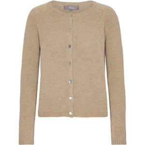 VER de TERRE Cashmere dame cardigan Cashmere 936 Desert mélange