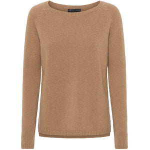 VER de TERRE Cashmere dame sweater Cashmere 912 Caramel