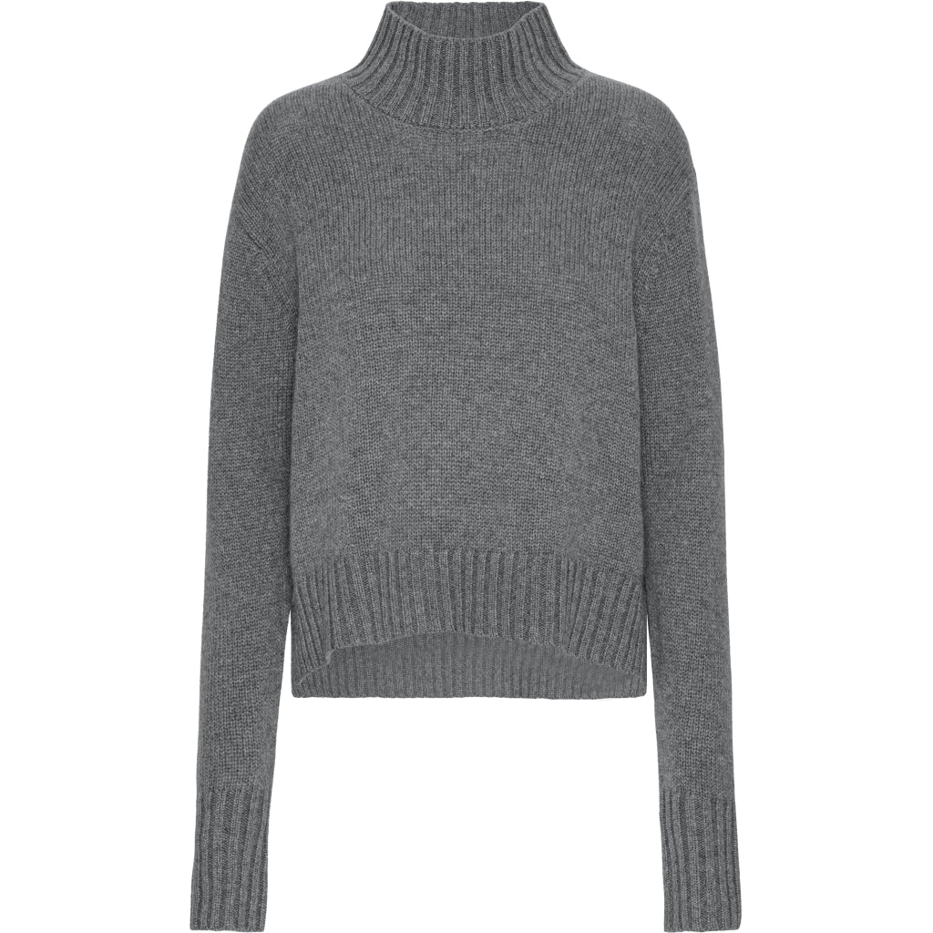 VER de TERRE Cashmere dame sweater Cashmere 060 Grey mélange