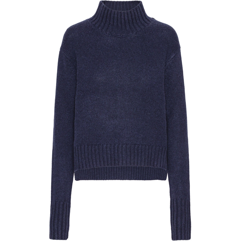 VER de TERRE Cashmere dame sweater Cashmere 600 Navy