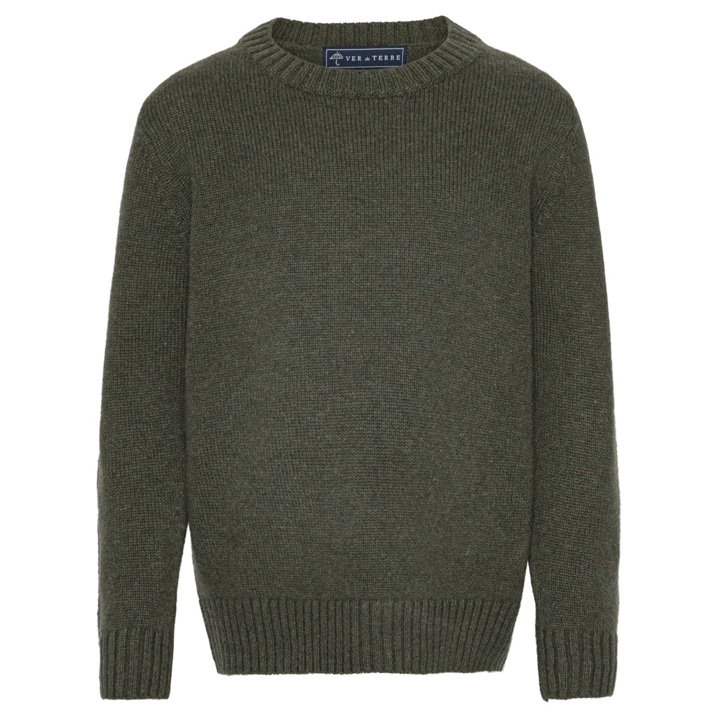 VER de TERRE Cashmere dame sweater Sweater 874 Olive mélange