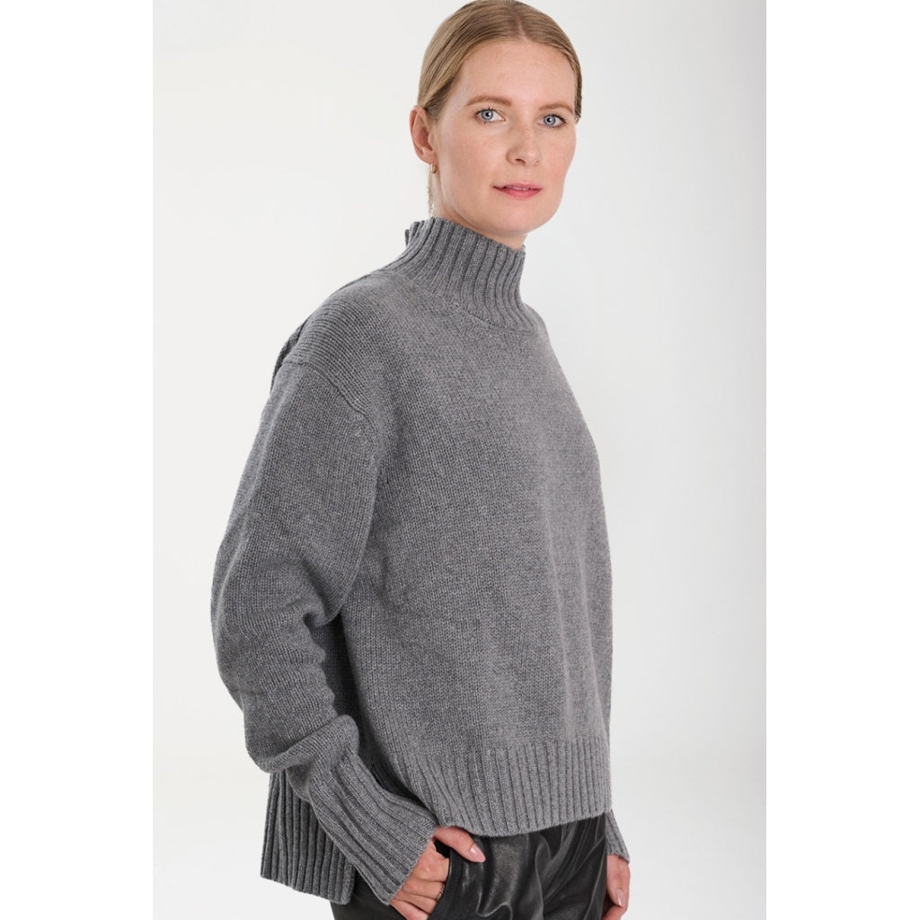 VER de TERRE Cashmere dame turtleneck sweater Sweater 600 Navy