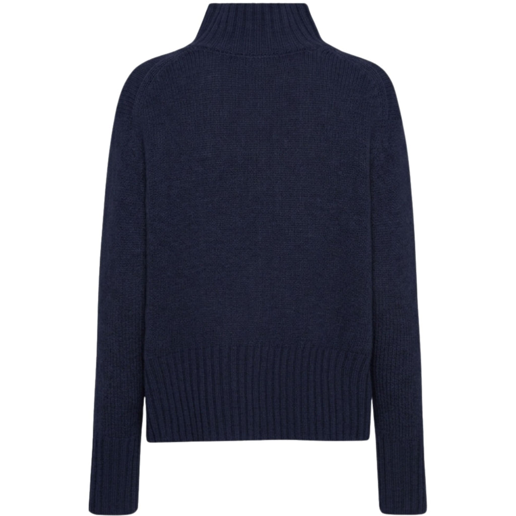 VER de TERRE Cashmere dame turtleneck sweater Sweater 600 Navy