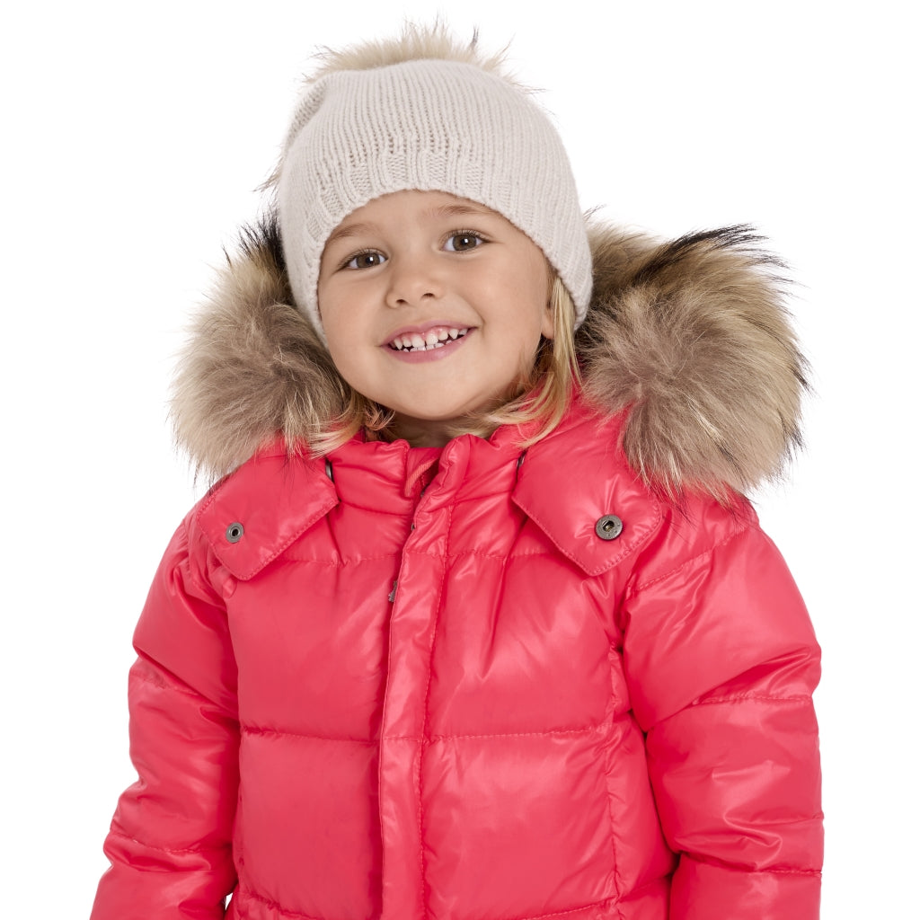 VER de TERRE Cashmere hue med pom pom Huer 005 Ice mélange