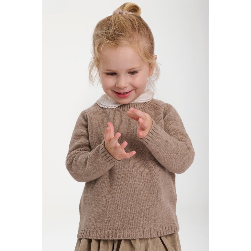 VER de TERRE Cashmere sweater Sweater 918 Bear mélange